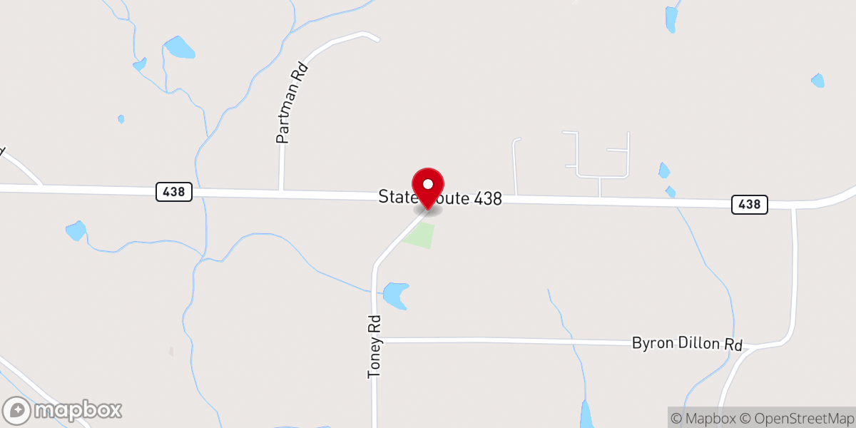 Map showing location of Star Hill Baptist Church