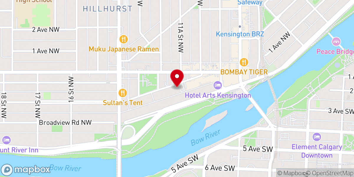 Map showing location of Maggie the magpie