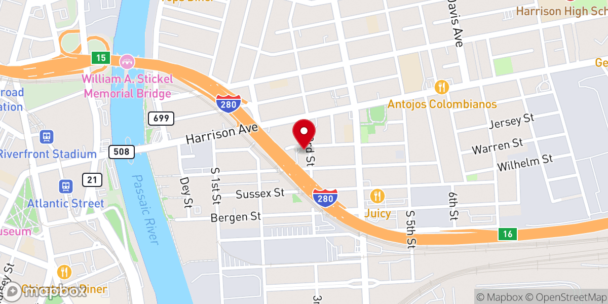 Map showing location of Our Lady of Czestochowa R.C. Church