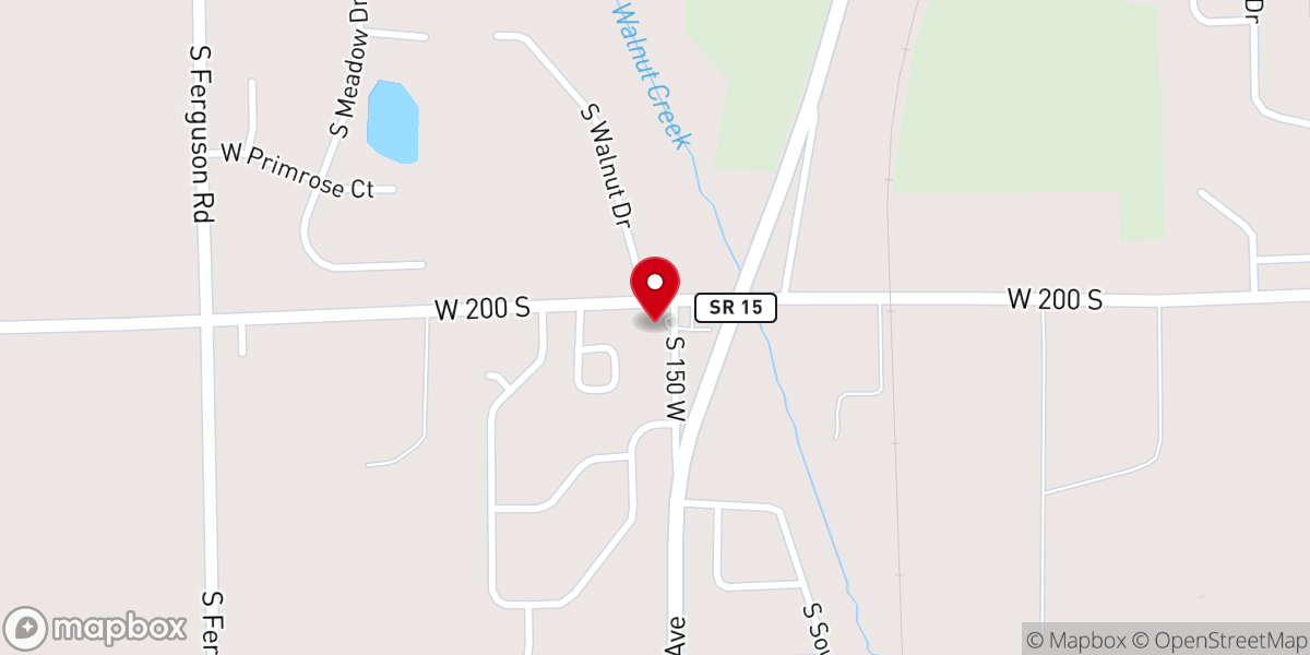 Map showing location of Capstone Free Methodist Church