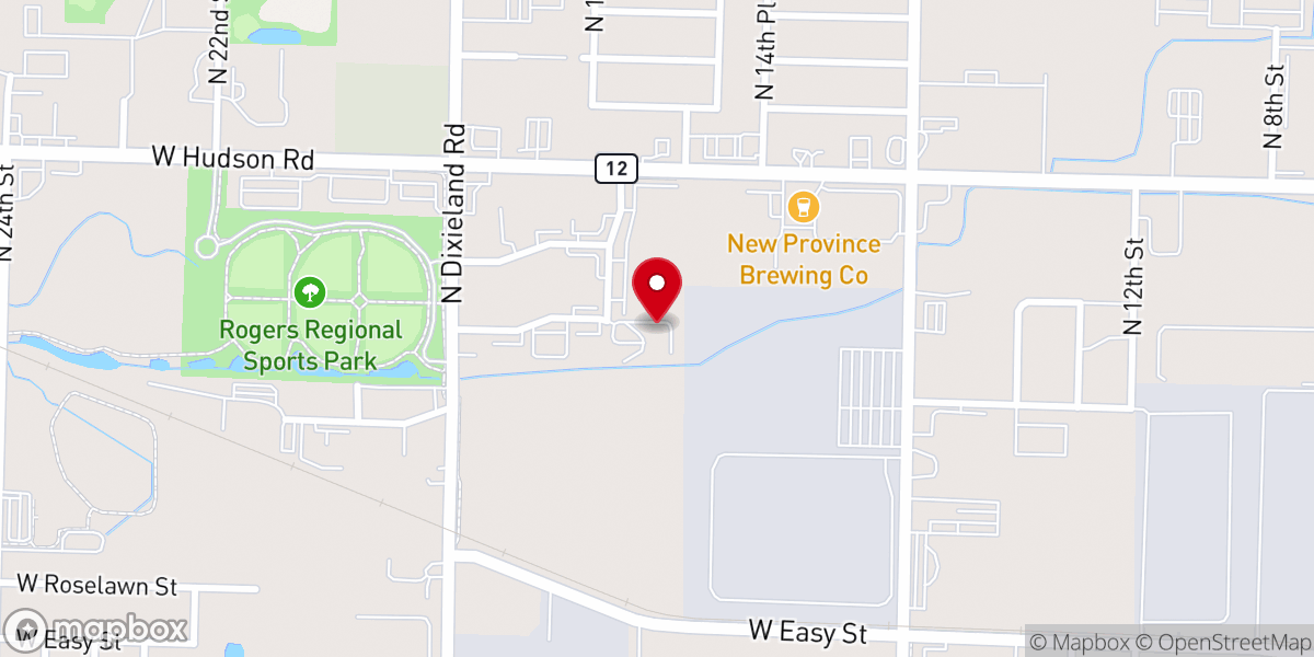 Map showing location of Forward Church
