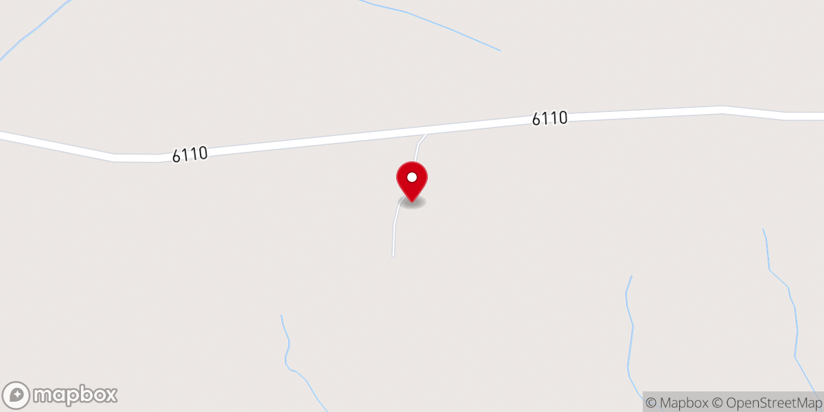 Map showing location of Cedar Ridge Bodaway Church