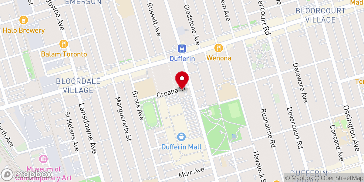 Map showing location of Our Lady Queen of Croatia Church