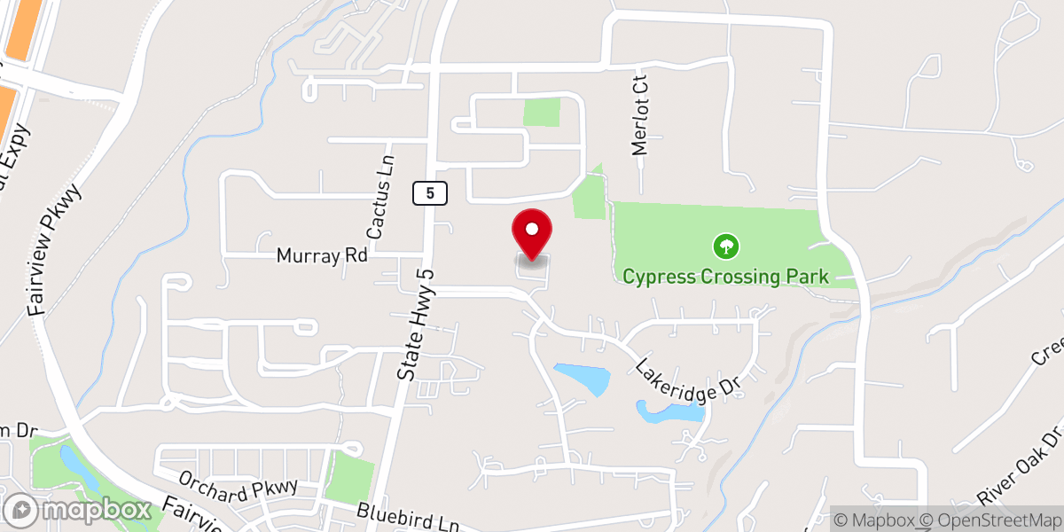 Map showing location of Reformed Baptist Church of McKinney