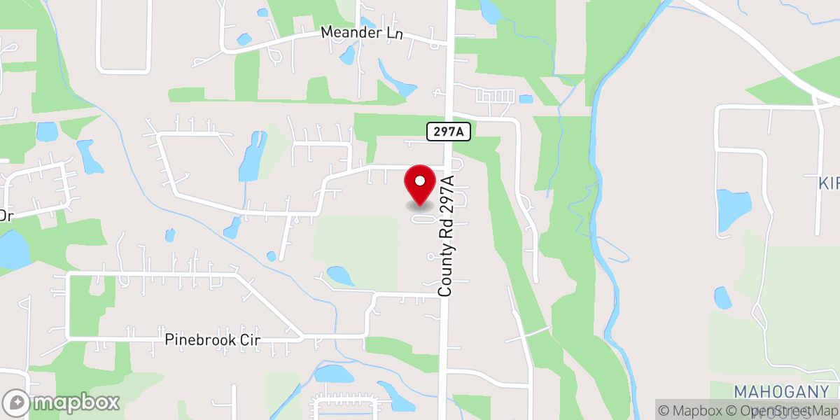 Map showing location of Trinity Lutheran Church