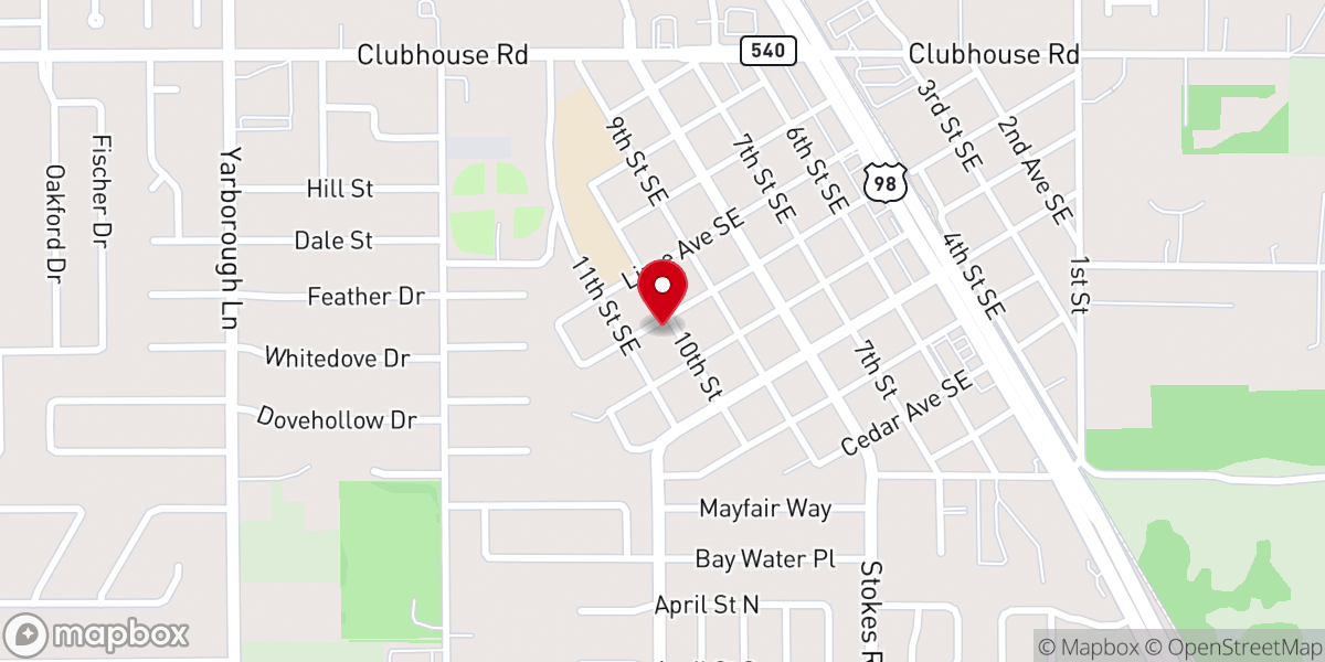 Map showing location of Genesis Church