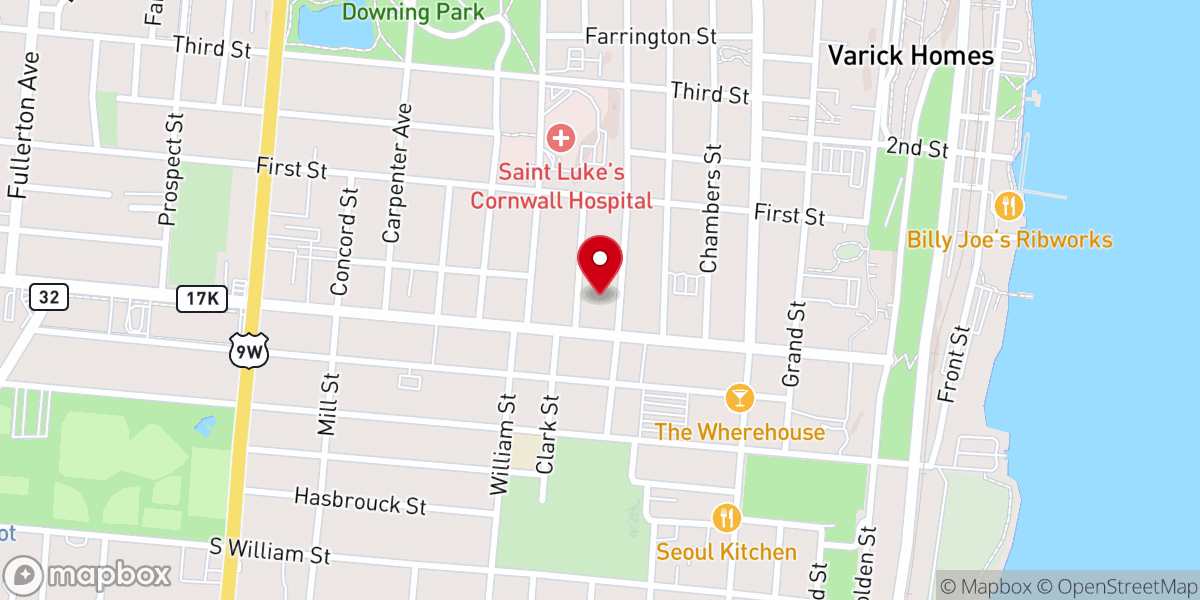 Map showing location of The Newburgh Ministry