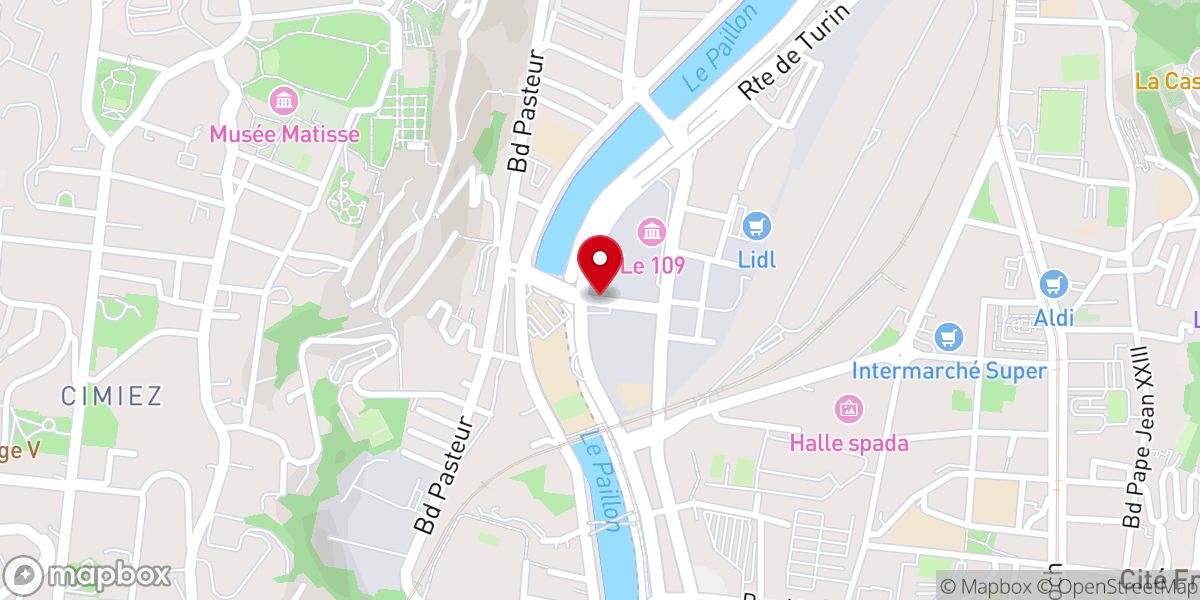 Map showing location of Fresque Chapel