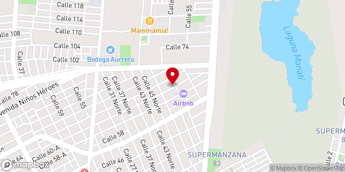 Map showing location of Iglesia Bethesda