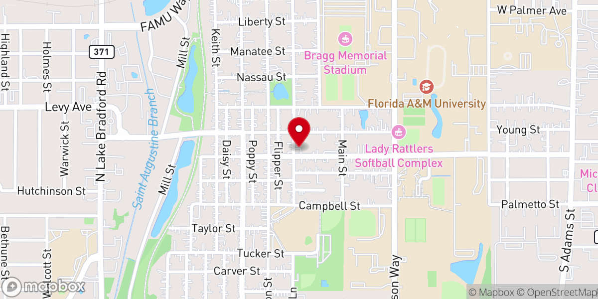 Map showing location of First Institutional Missionary Baptist Church
