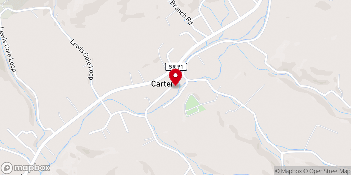 Map showing location of New Liberty Freewill Baptist Church