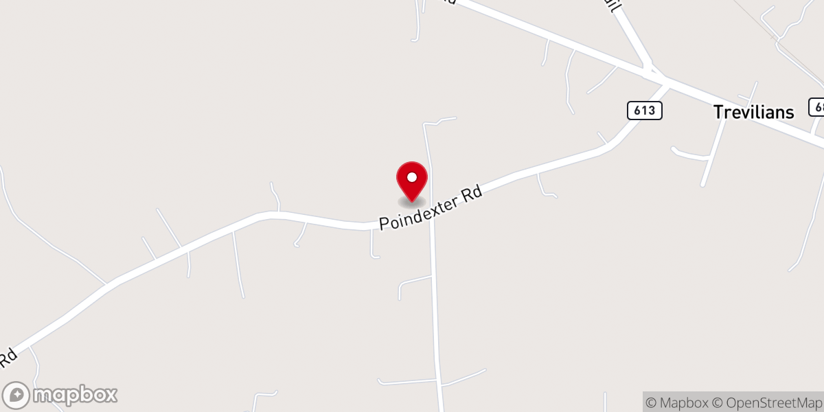 Map showing location of Grace Free Will Baptist Church