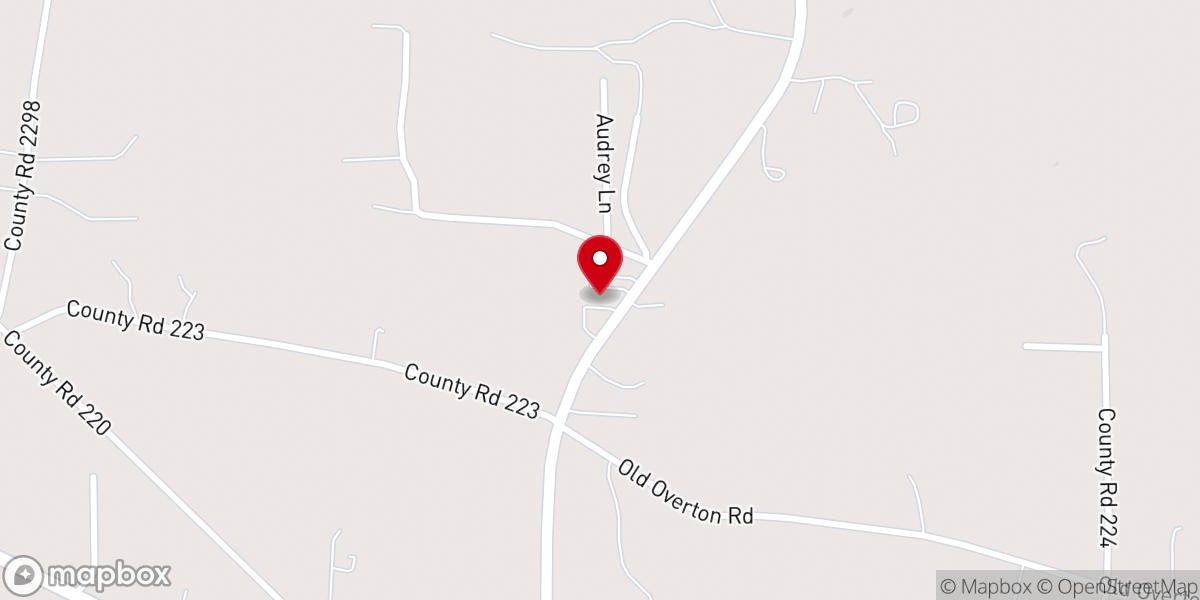 Map showing location of Sharon Baptist Church
