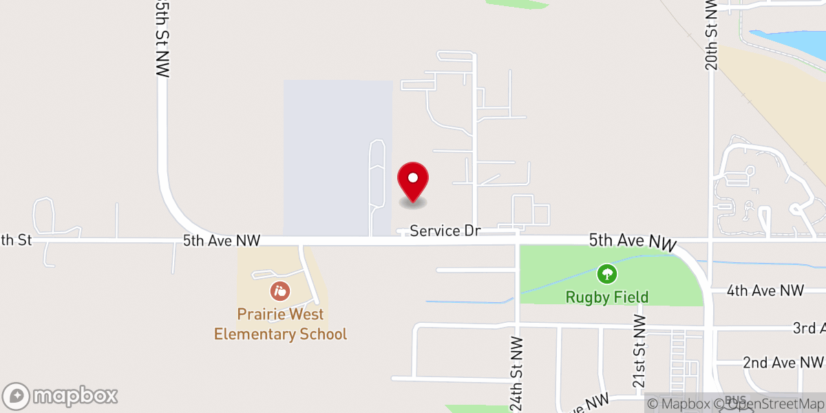 Map showing location of Riverwood Church