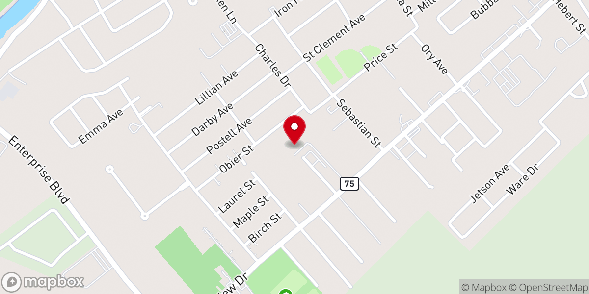 Map showing location of Mt Zion Baptist Church #2