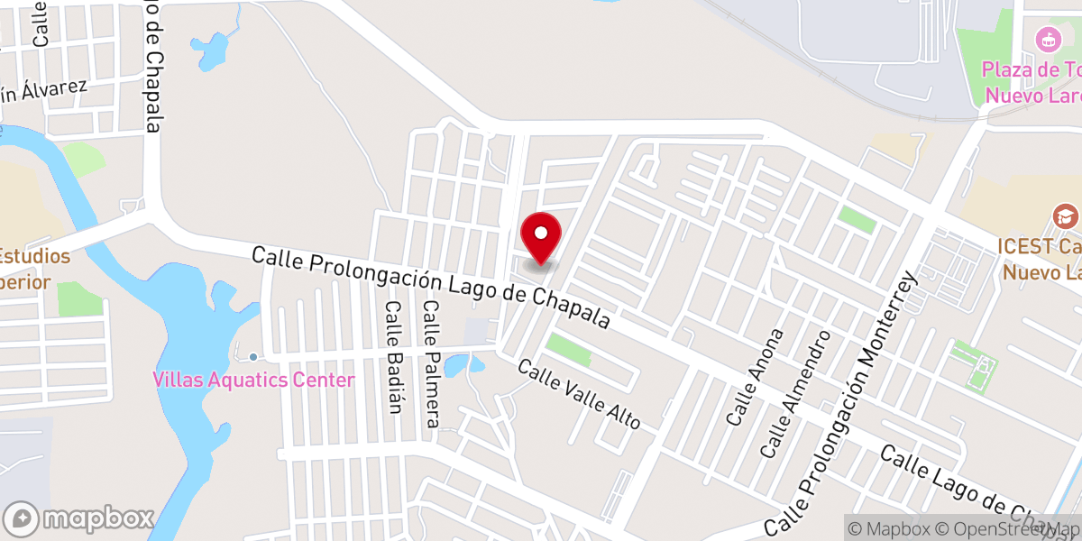 Map showing location of Iglesia Santa Elena