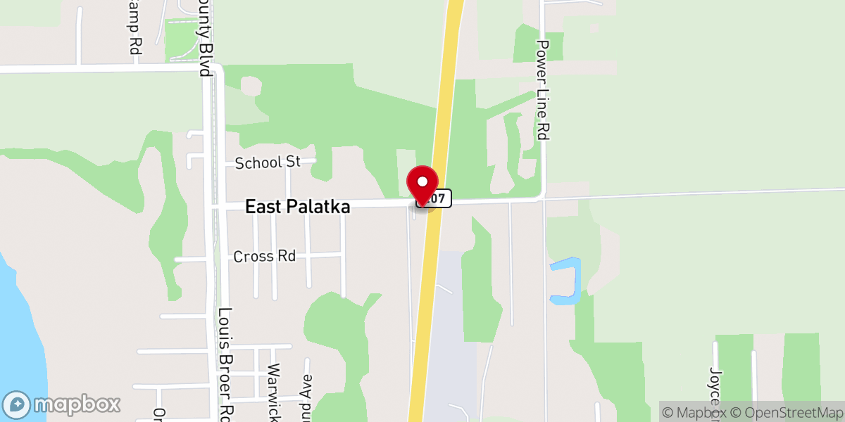 Map showing location of St. Peter's Anglican Church