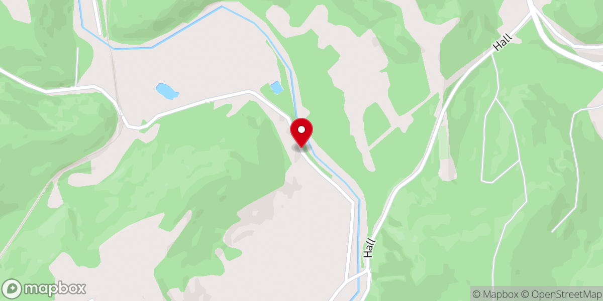 Map showing location of Bethany Baptist Church