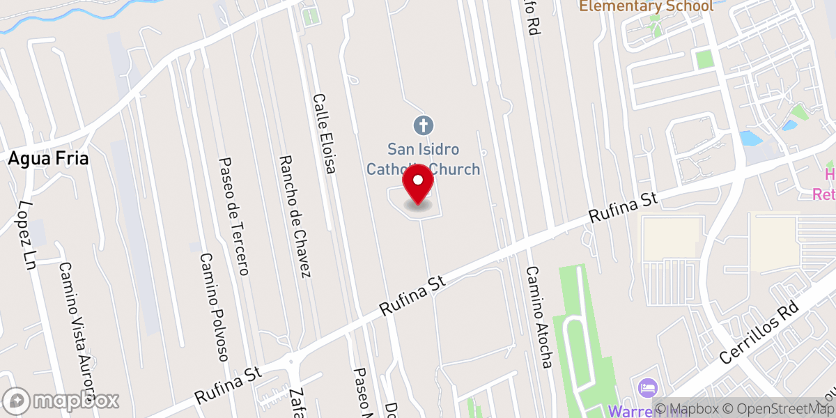 Map showing location of San Isidro Parish & San Jose Mission