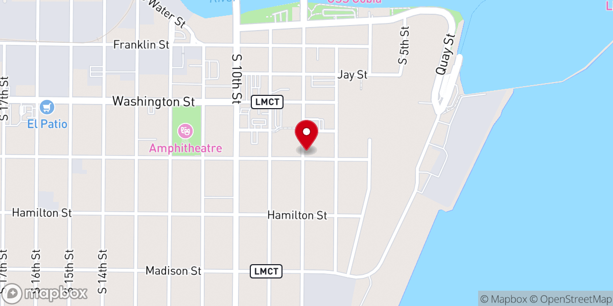 Map showing location of First German Evangelical Lutheran Church