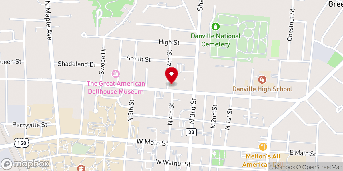 Map showing location of Lexington Avenue Baptist Church