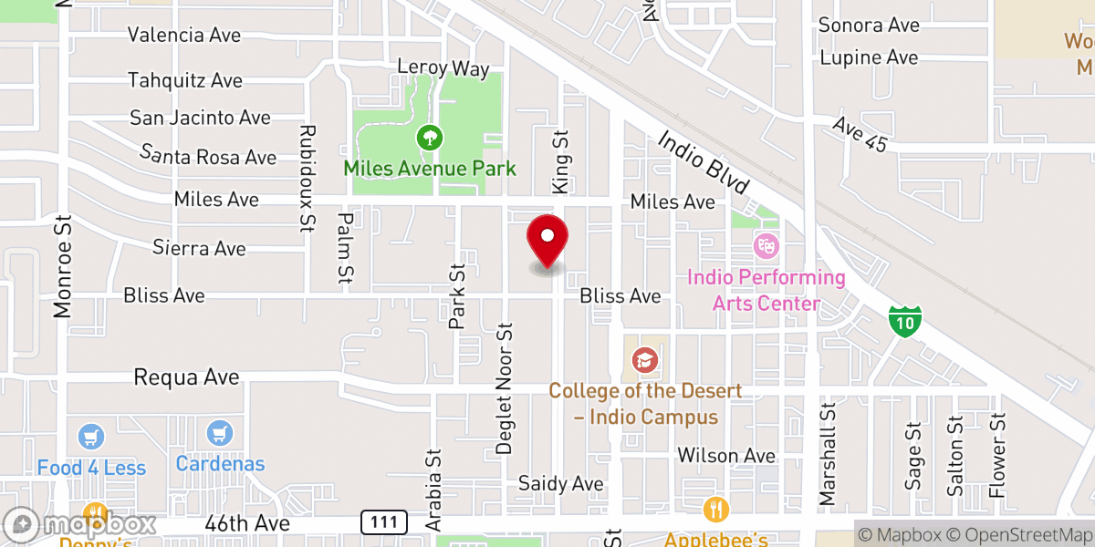 Map showing location of Noah's Ark Christian Church