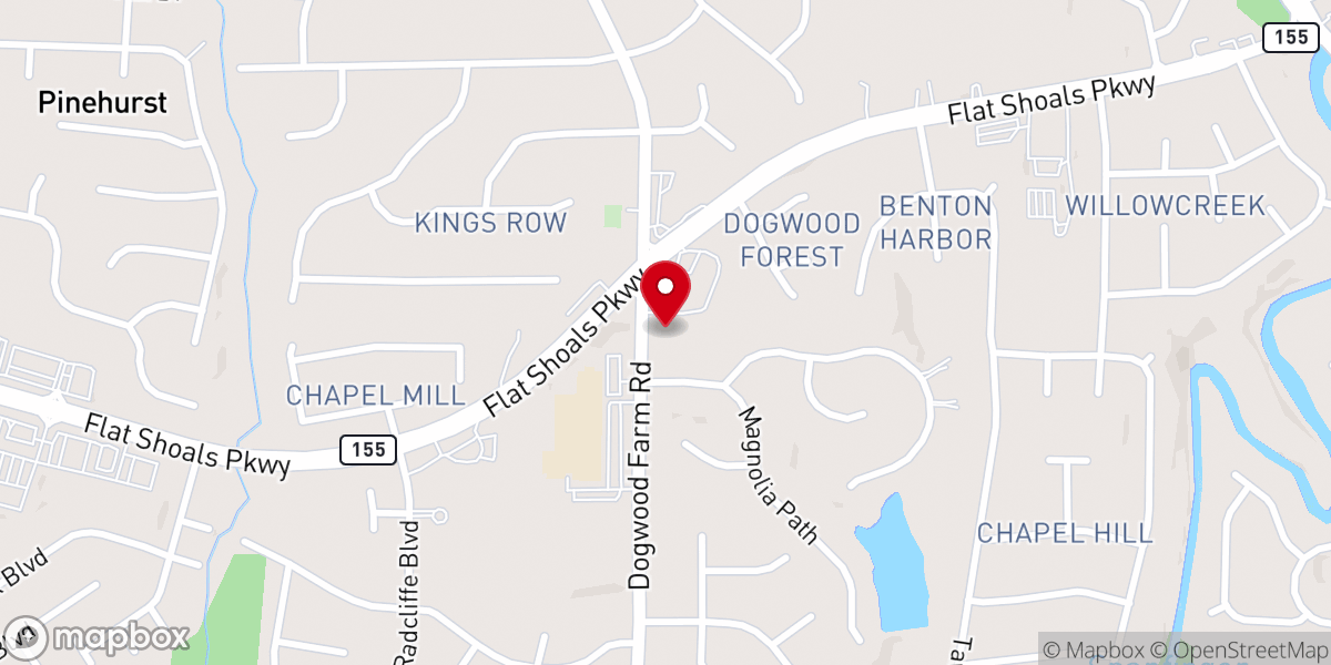 Map showing location of The Church of the Lords Gospel Inc