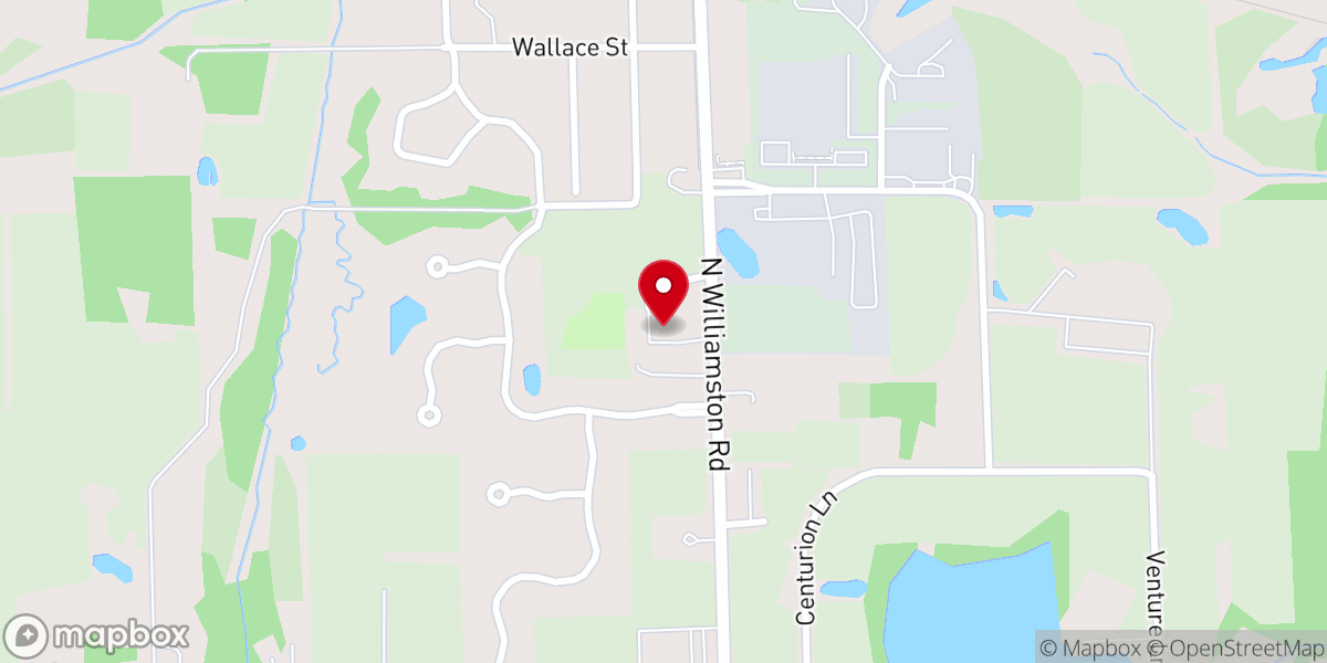 Map showing location of FBC Williamston