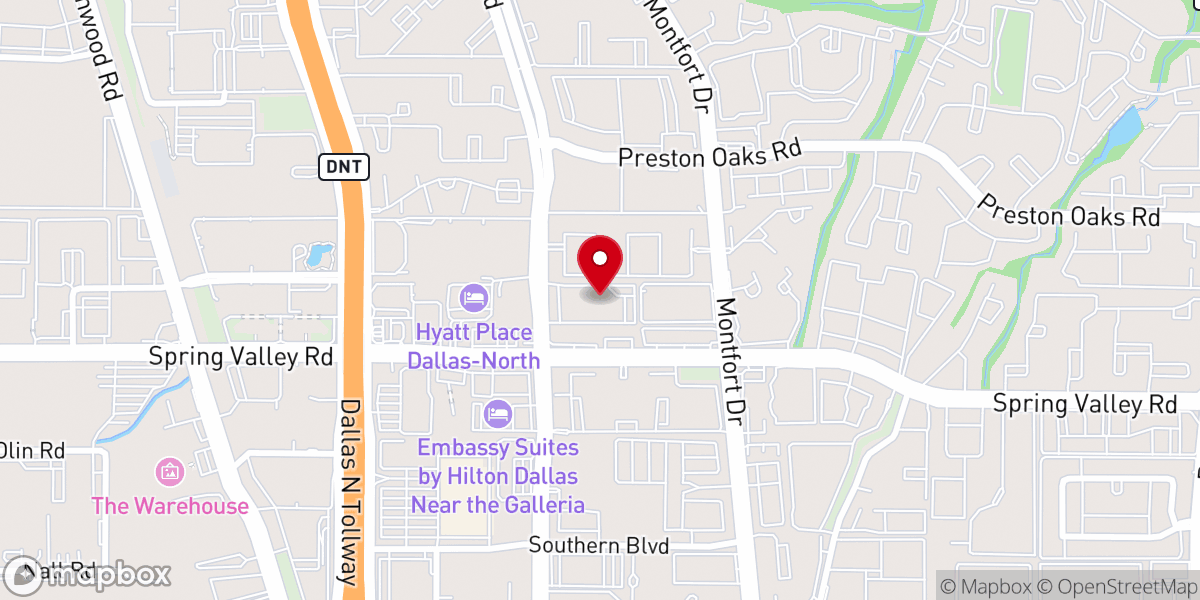 Map showing location of Christian Chapel Temple of Faith