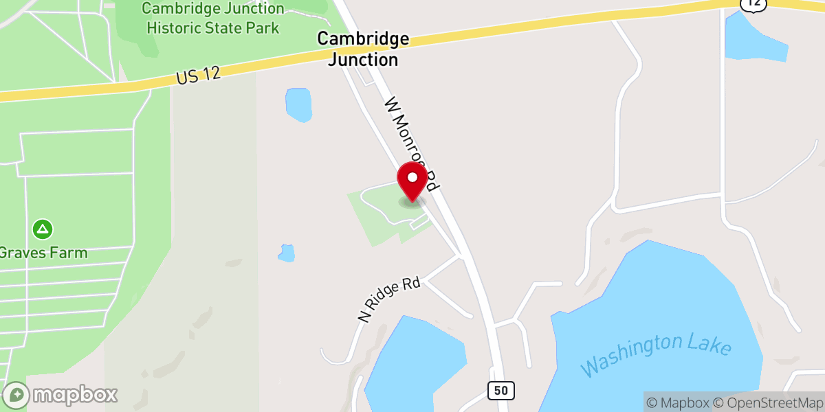Map showing location of St. Michael and All Angels Episcopal Church