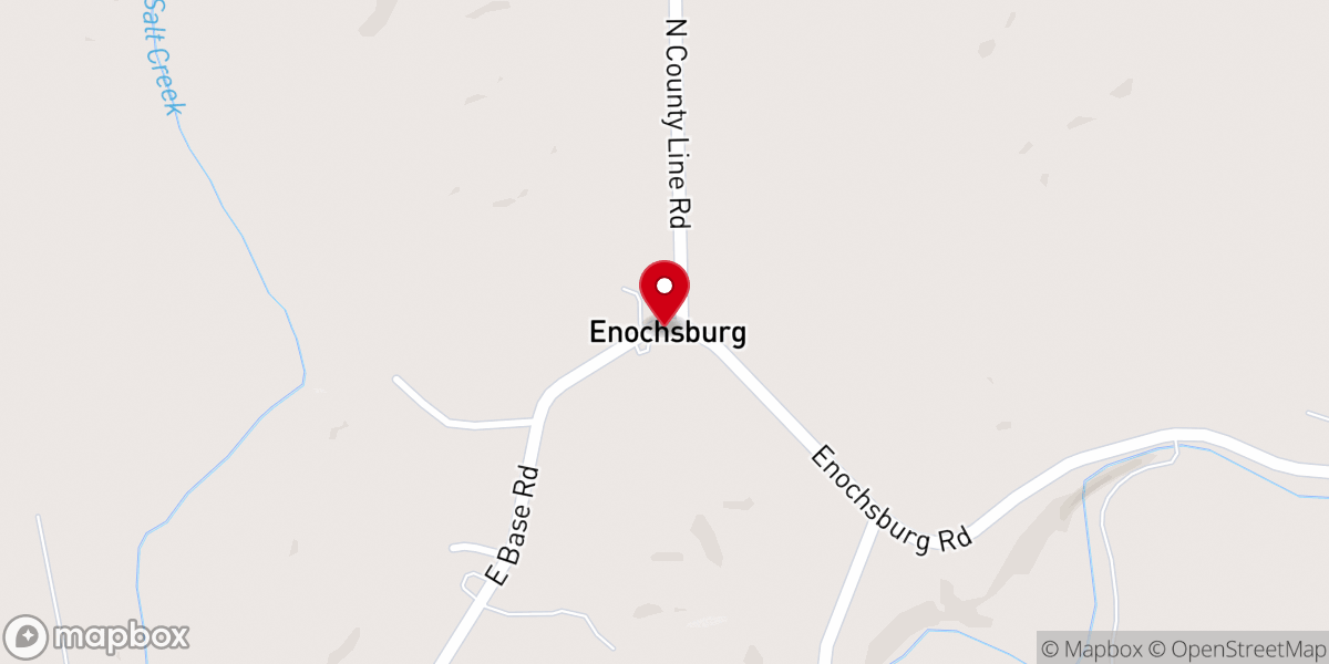 Map showing location of St. Catherine of Siena - St. John, Enochsburg IN