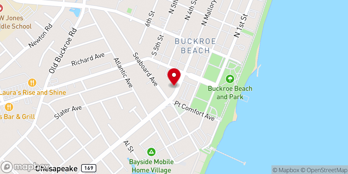 Map showing location of Temple of Faith Baptist Church