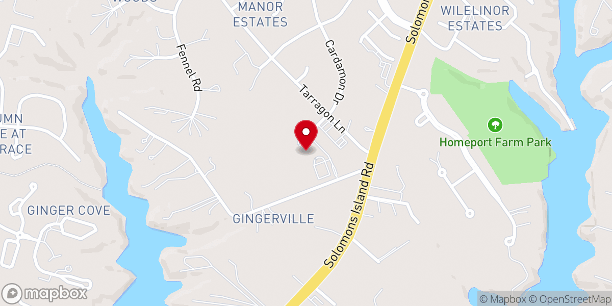 Map showing location of MINISTERIO LA PALABRA VIVA, ANNAPOLIS, MD