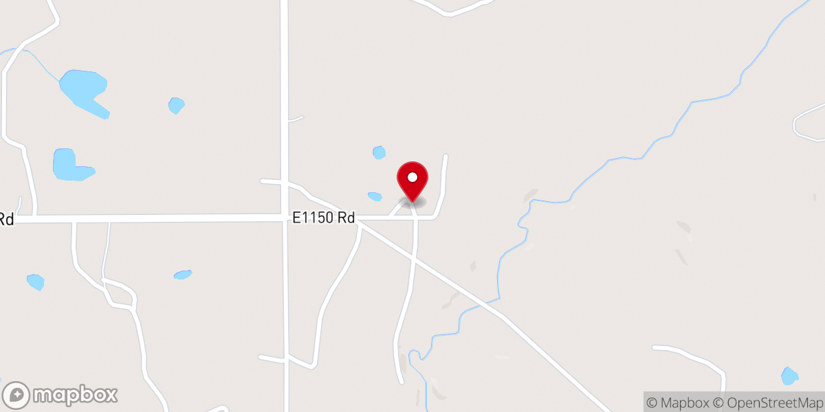 Map showing location of Hickory Ground Number 2 Church