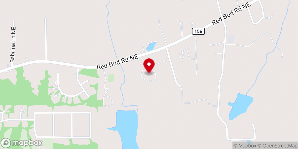 Map showing location of First Fruits Ministries of Northwest Georgia