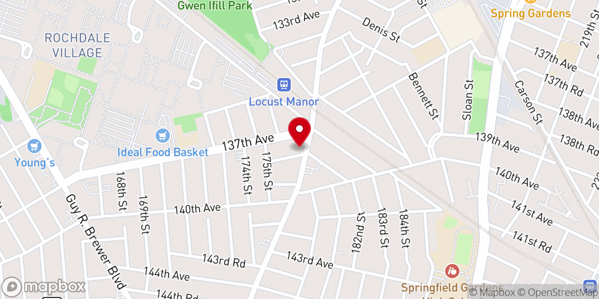 Map showing location of Apostolic Temple of Jesus Christ