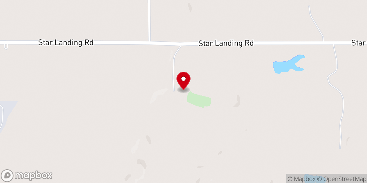 Map showing location of Liberty Hill M.B. Church