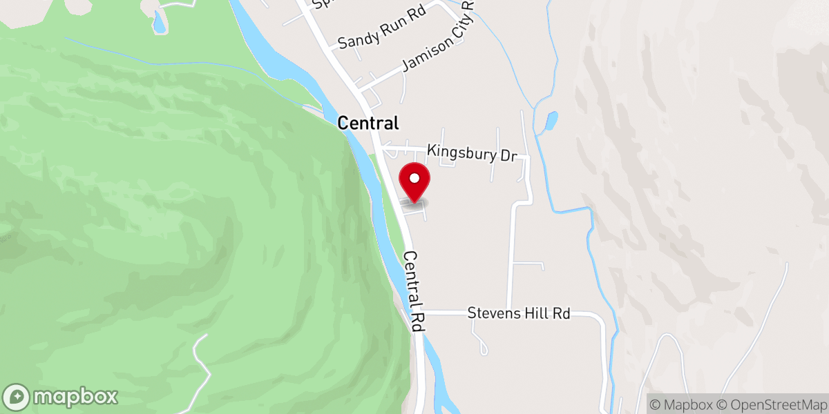Map showing location of Christ United Methodist Church