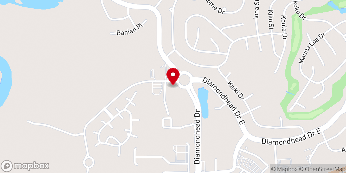 Map showing location of Diamondhead Community School
