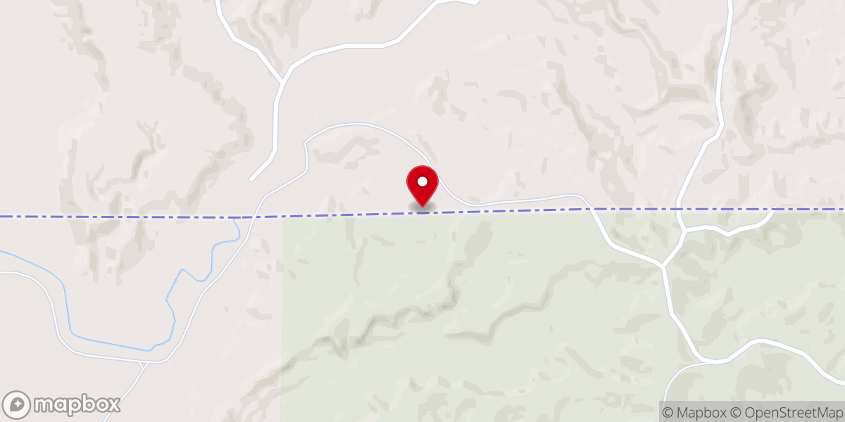 Map showing location of Mount Olive Church
