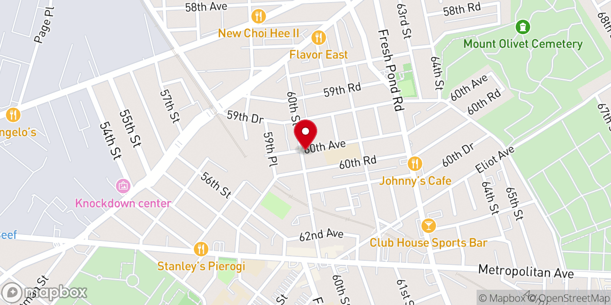 Map showing location of Trinity-St Andrew's Lutheran
