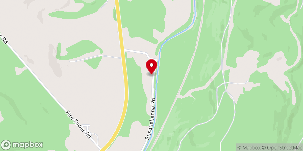 Map showing location of Susquehanna Church