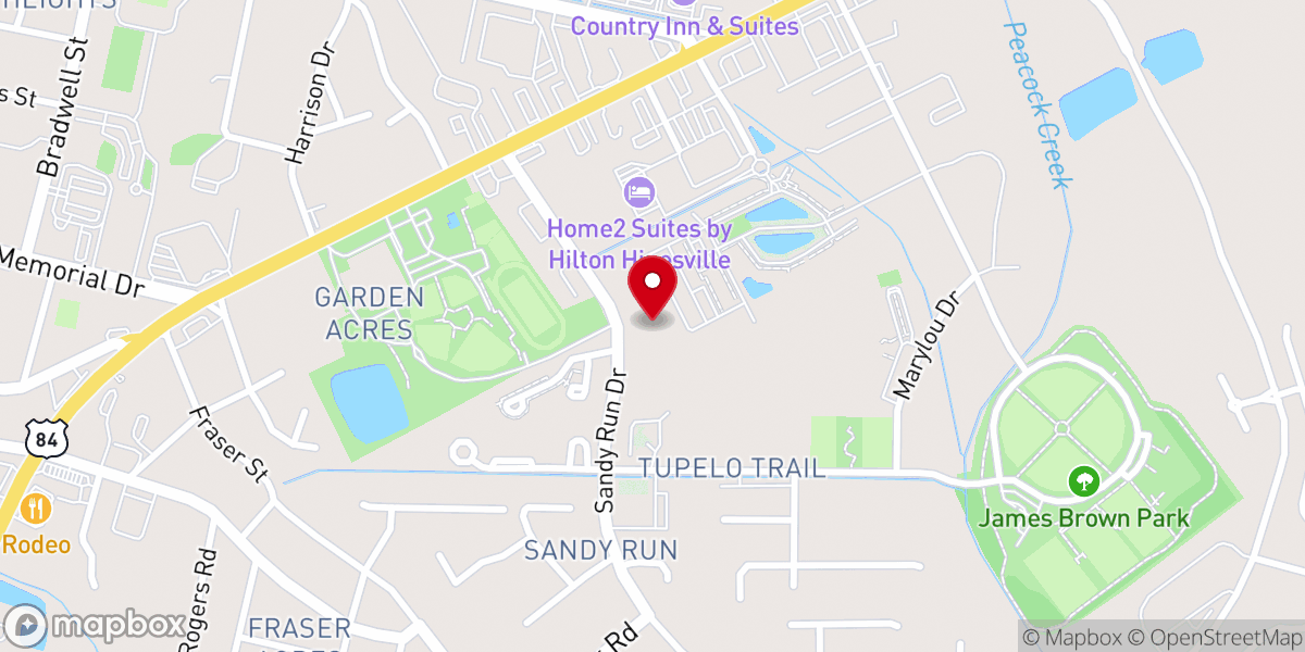 Map showing location of Iglesia Cristiana Pentecostal CASA DEL ALFARERO