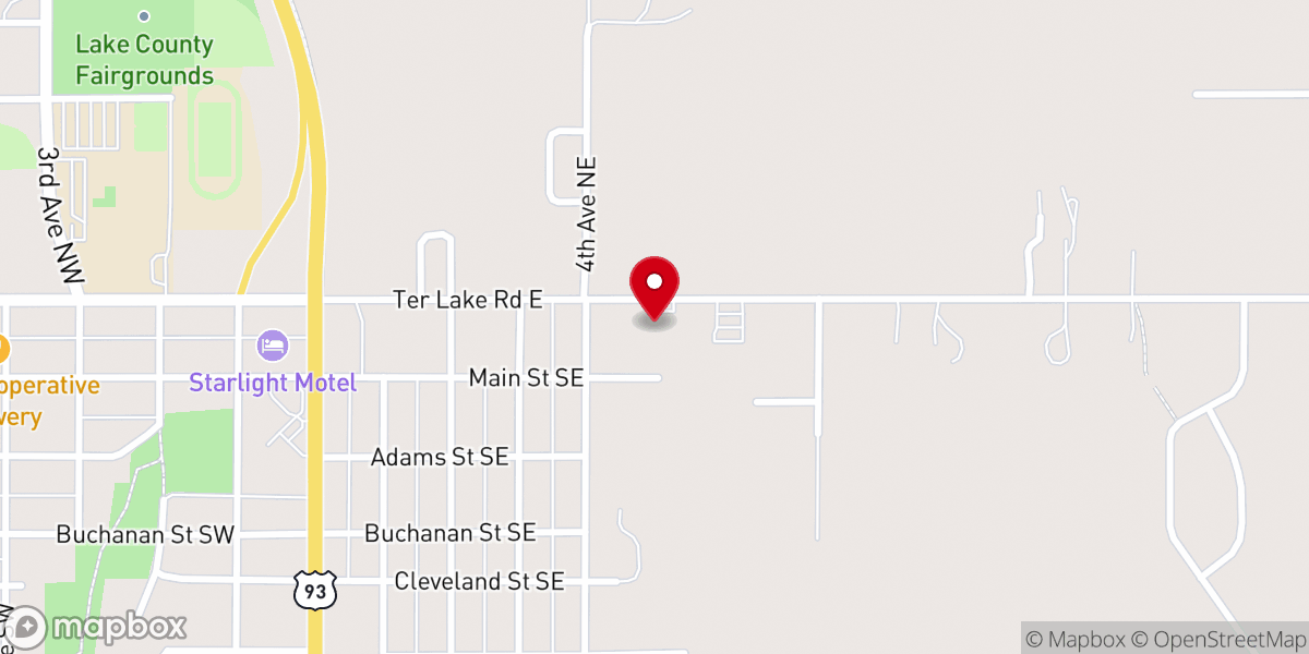 Map showing location of St Paul Lutheran Church