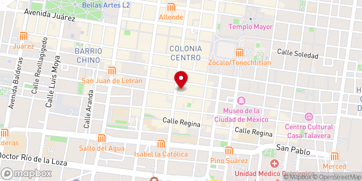Map showing location of Instituto de la Ciudad de México