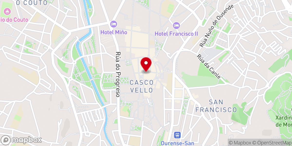 Map showing location of Museo Catedralicio