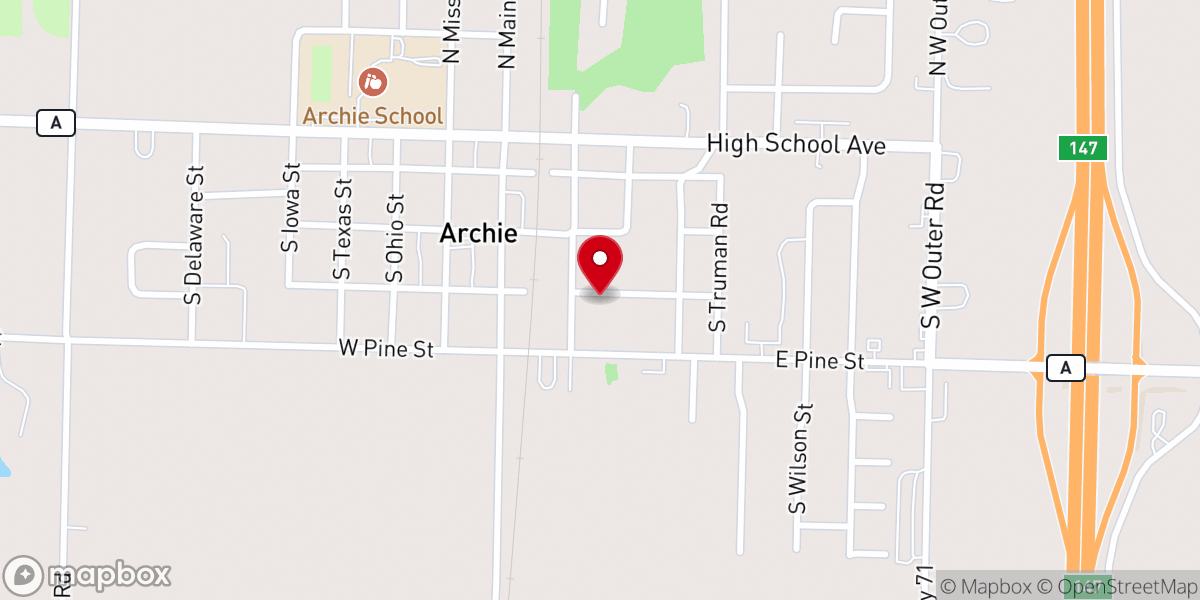 Map showing location of Hope Outreach New Testament Church