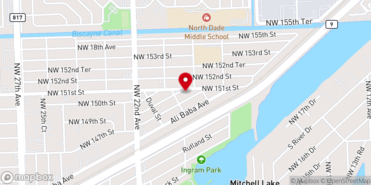 Map showing location of Refuge Church of Our Lord