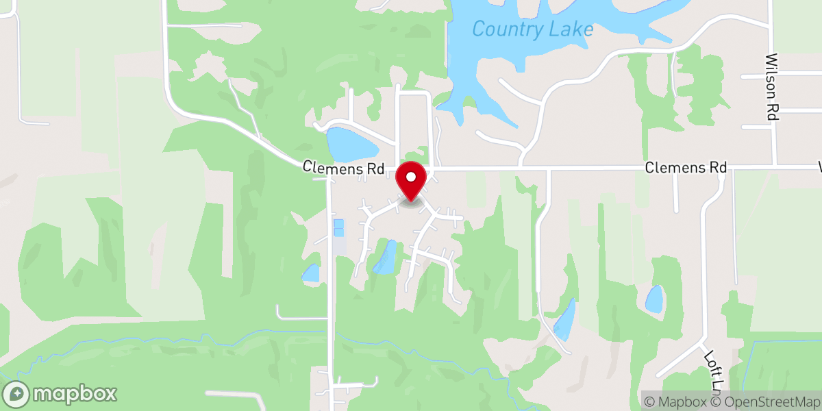 Map showing location of Methodist Church Parsonage