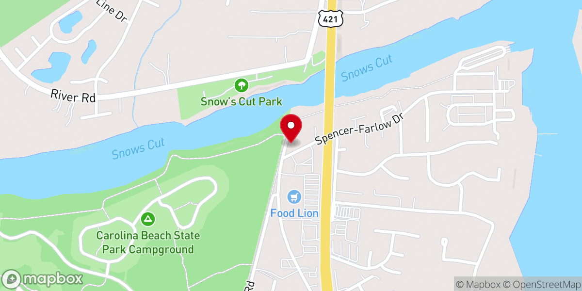 Map showing location of American Legion